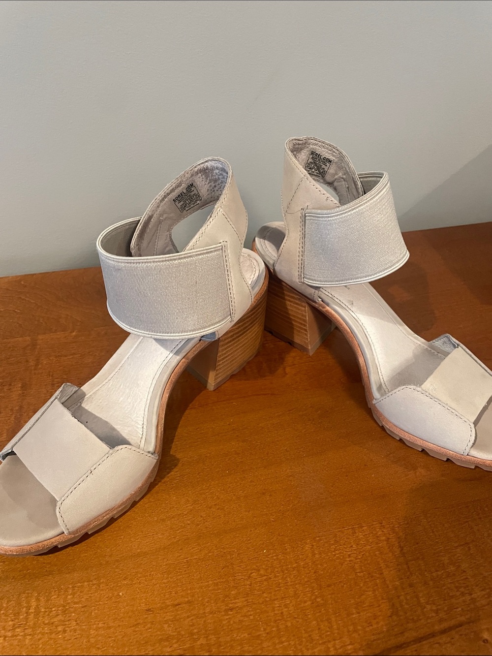 Sorel Grey‎ Open Toe Block Heeled Sandals Women's 8.5